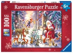 Ravensburger - Puslespil Christmas In The Forest 100 brikker