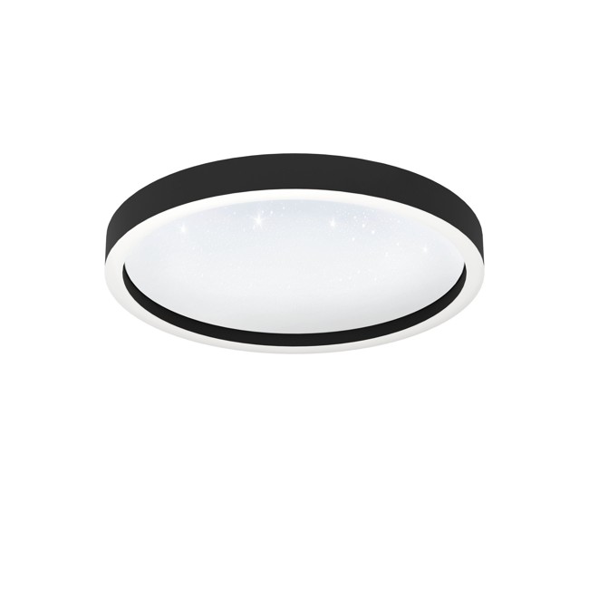 EGLO - Montemorelos-Z loft lamp black w/crystal effect Ø42 - RGB + TW - Zigbee, Bluetooth