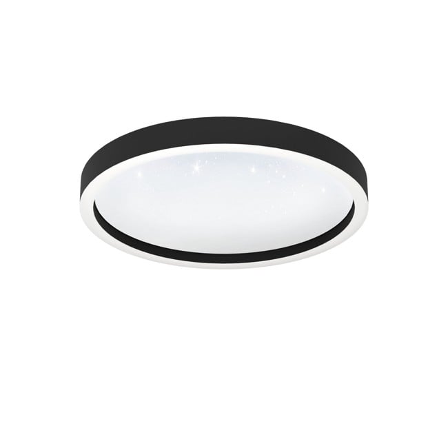 EGLO - Montemorelos-Z loftlampe svart med krystalleffekt Ø42 - RGB + TW - Zigbee, Bluetooth