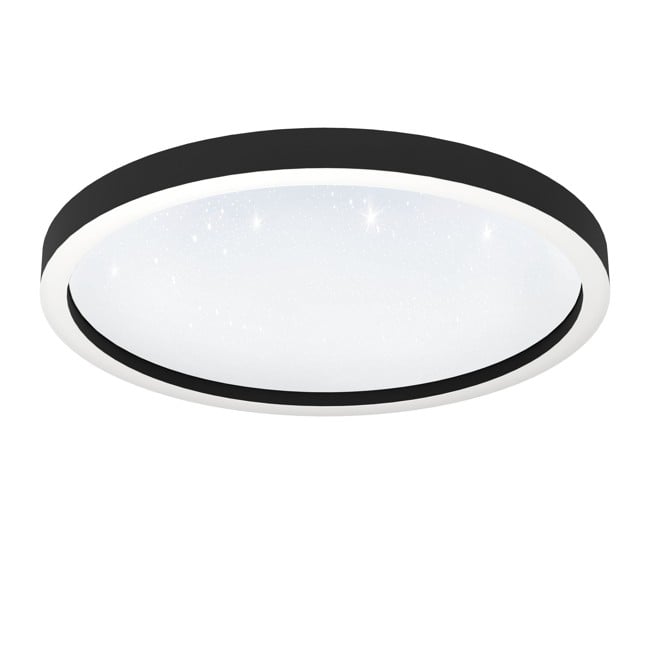 EGLO - Montemorelos-Z Deckenlampe Schwarz mit Kristalleffekt Ø57 - RGB + TW - Zigbee, Bluetooth