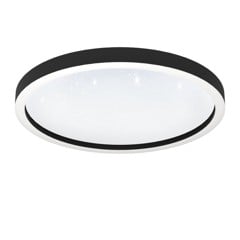 EGLO - Montemorelos-Z Deckenlampe Schwarz mit Kristalleffekt Ø57 - RGB + TW - Zigbee, Bluetooth