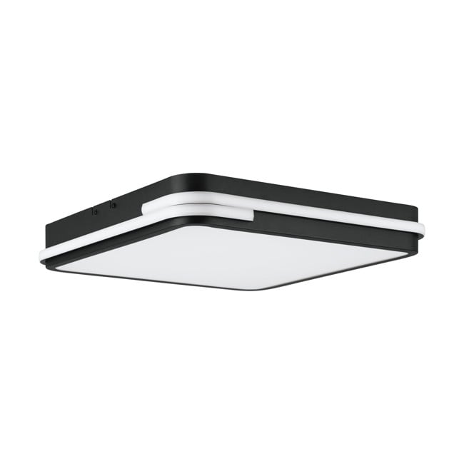 EGLO - Genovese-Z loft lamp black 47x47 - RGB + TW - Zigbee, Bluetooth