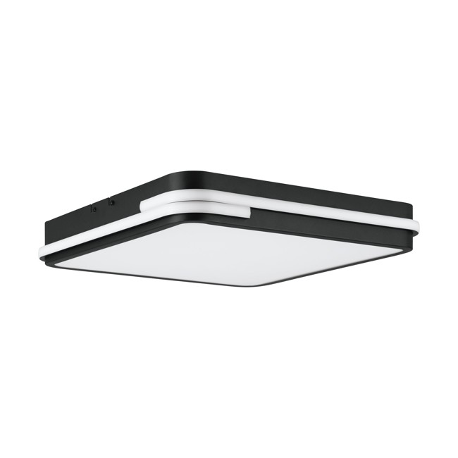 EGLO - Genovese-Z taklampe svart 47x47 - RGB + TW - Zigbee, Bluetooth