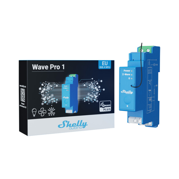Shelly-Qubino-Wave-Pro1 Smart Home Integreringsløsning - Elektronikk