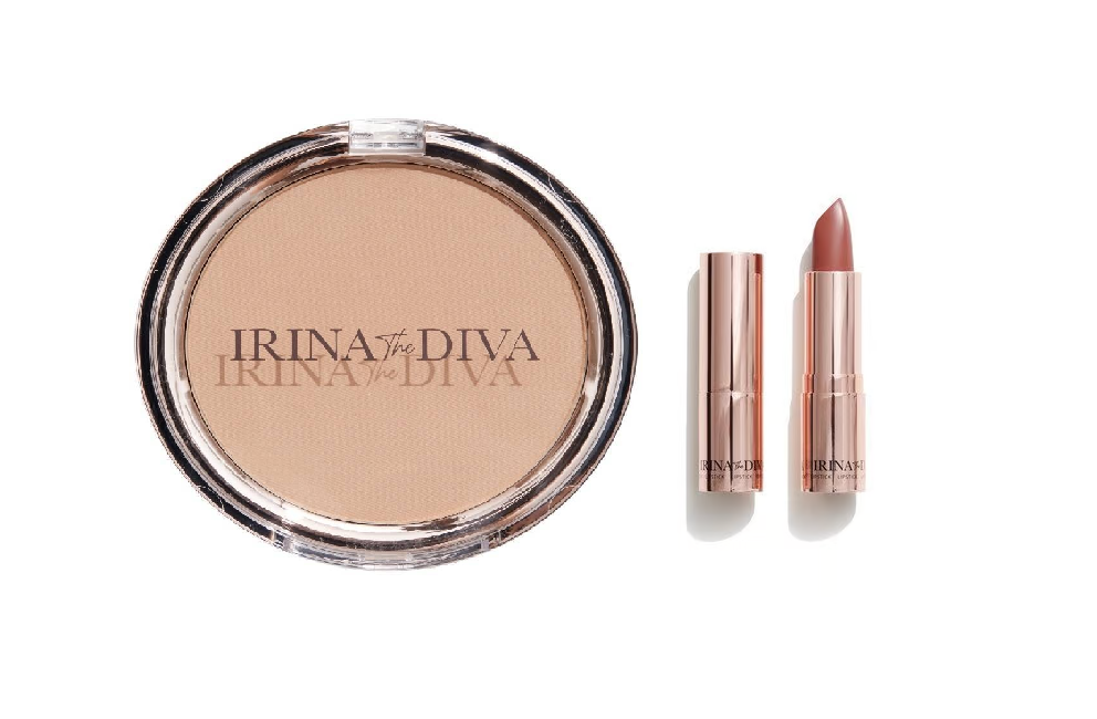 Irina The Diva - Lipstick  005 NATURAL + Filter Matte Bronzing Powder Natural Beauty 001