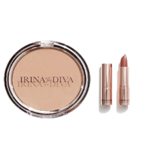 Irina The Diva - Lipstick  005 NATURAL + Filter Matte Bronzing Powder Natural Beauty 001