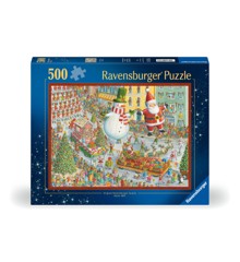 Ravensburger - Puslespil Here Comes Christmas! 500 brikker