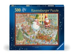 Ravensburger - Puslespil Here Comes Christmas! 500 brikker