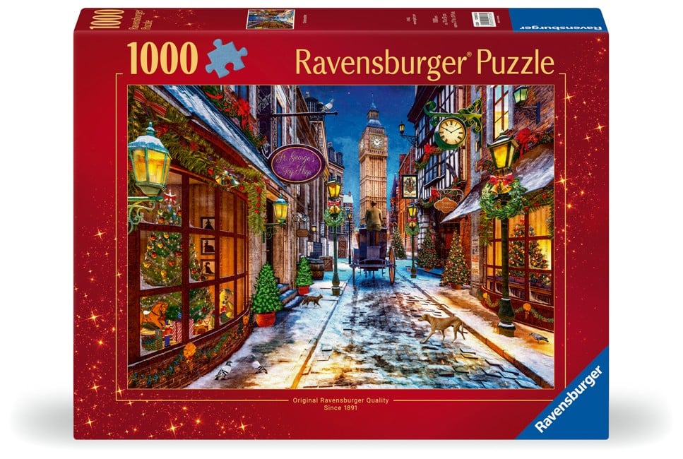 Ravensburger - Puslespil Christmas time 1000 brikker