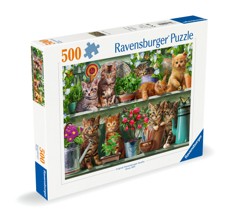 Ravensburger - Puslespil Cats On The Shelf 500 brikker