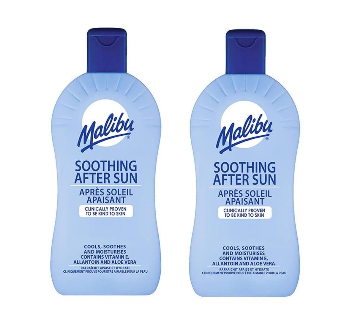 Malibu - 2 x Soothing After Sun Lotion 400 ml