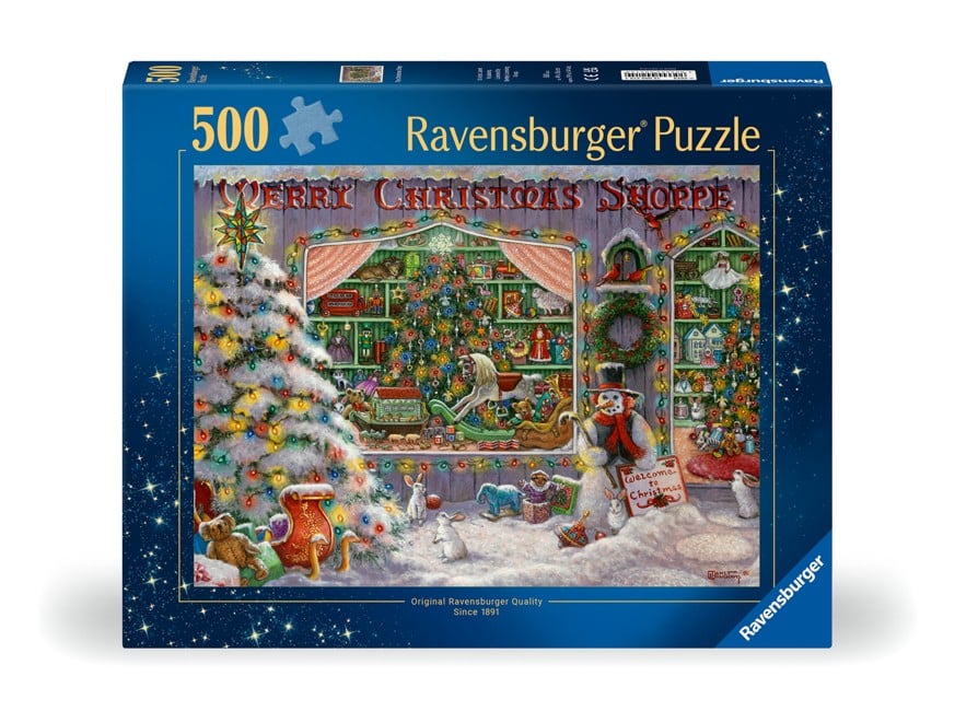 Ravensburger - Puslespil The Christmas Shop 500 brikker