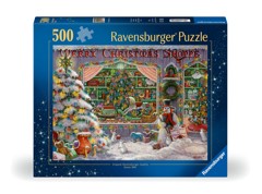 Ravensburger - Puslespil The Christmas Shop 500 brikker