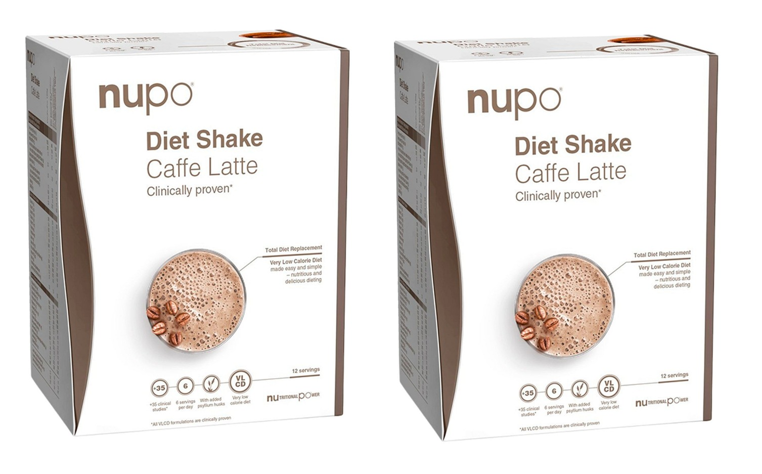 Nupo - 2 x Diet Shake Caffe Latte 12 Portioner - Helse og personlig pleie