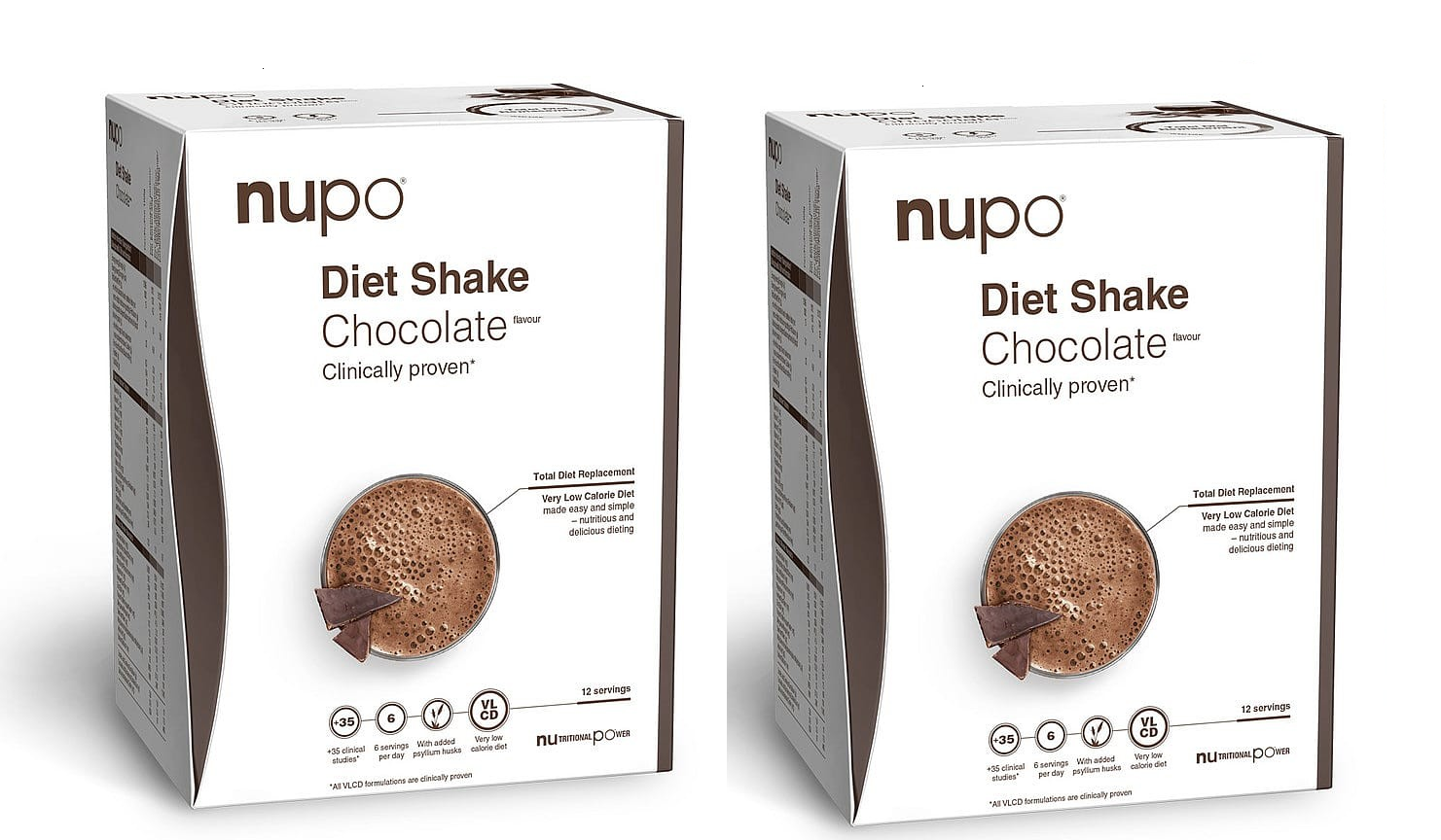 Nupo - 2 x Diet Shake Chocolate 12 Portioner - Helse og personlig pleie