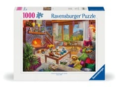 Ravensburger - Puslespil Cozy Cabin 1000 brikker