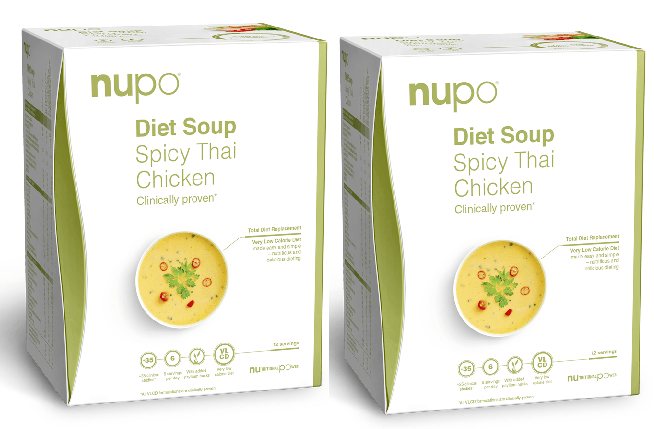 Nupo - 2 x Diet Soup Spicy Thai Chicken 12 Portioner - Helse og personlig pleie