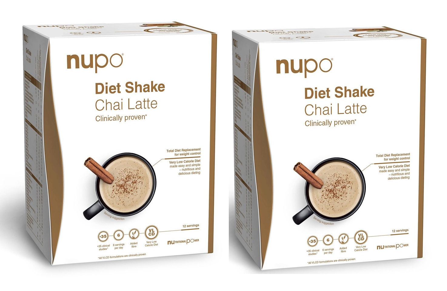 Nupo - 2 x Diet Chai Latte 12 Portioner - Helse og personlig pleie