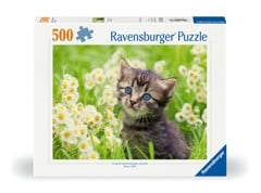 Ravensburger - Puslespil Kitten In The Meadow 500 brikker