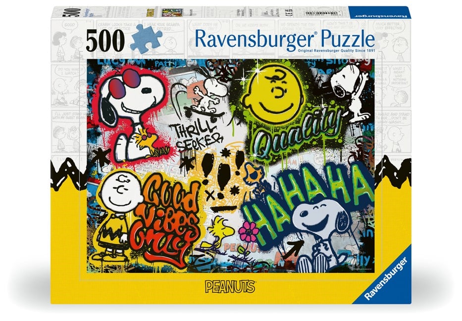 Ravensburger - Puslespil Snoopy And Friends 500 brikker