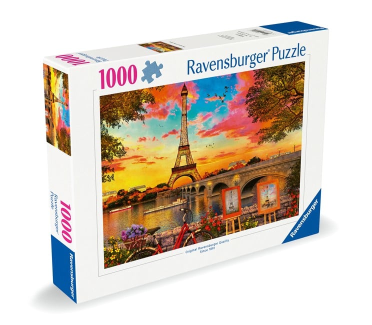 Ravensburger - Puslespil The Banks Of The Seine 1000 brikker