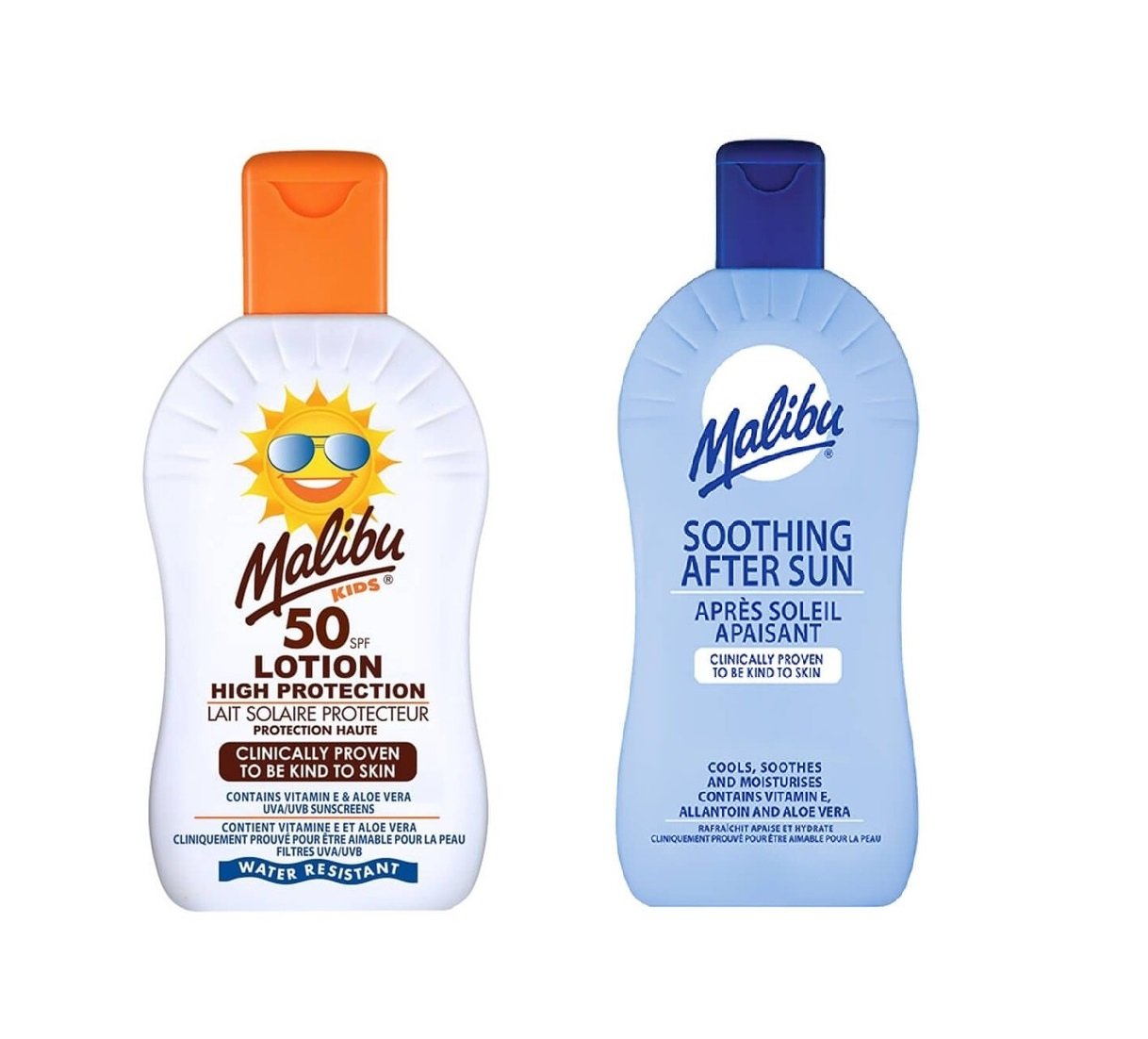 Malibu - Kids Lotion SPF 50 200 ml + Malibu - Soothing After Sun Lotion 400 ml - Skjønnhet