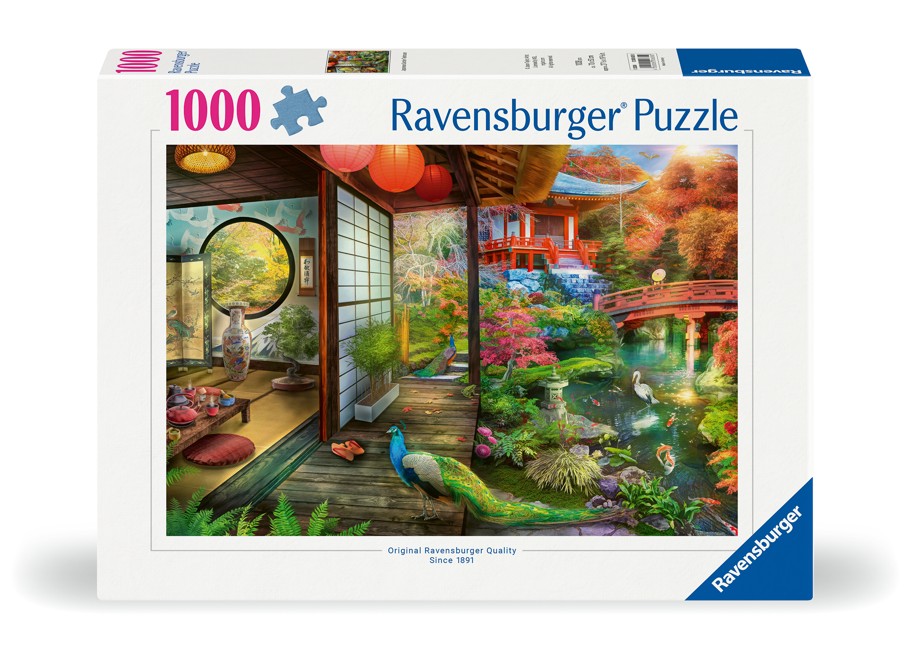 Ravensburger - Puslespil Japanese Garden Teahouse Kyoto 1000 brikker