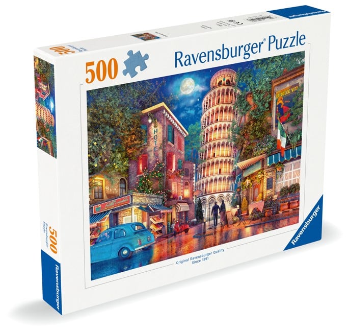 Ravensburger - Puslespil Streets Of Pisa 500 brikker