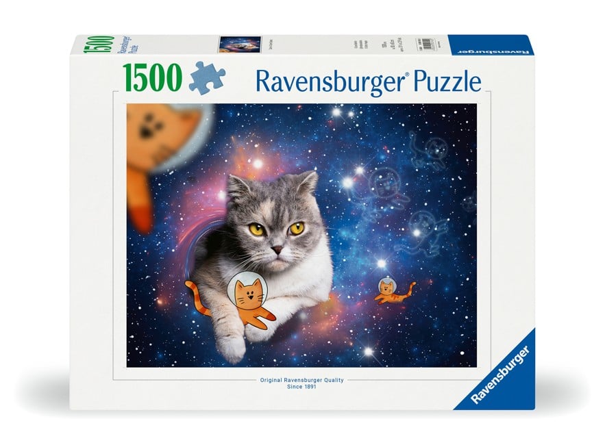 Ravensburger - Puslespil Cats In Space 1500 brikker