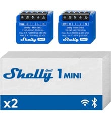 Shelly -1 Mini Gen3 (Dobbelt pakke) - en kraftcenter inden for smart hjemmeautomatisering.