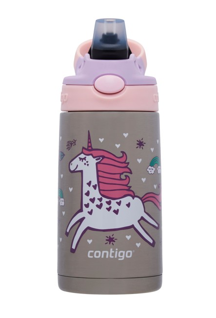 Contigo - Easy Clean Vacuum Water Bottle 380ml - Unicorns