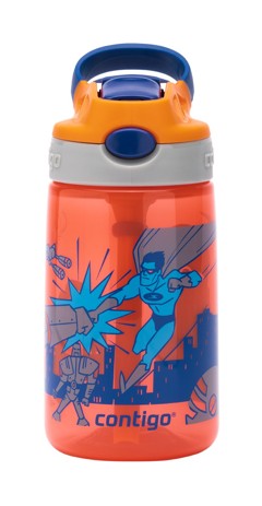 Contigo - Gizmo Flip Kids Drikkedunk 420ml - Nectarine Superhero