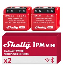 Shelly - 1PM Mini Gen3 (Dobbelpakke)