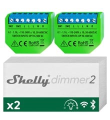Shelly - Dimmer 2, nå tilgjengelig i en praktisk dobbeltpakke!