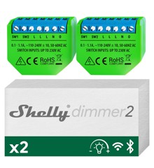 Shelly - Dimmer 2, nu tilgængelig i en praktisk dobbelt pakke!