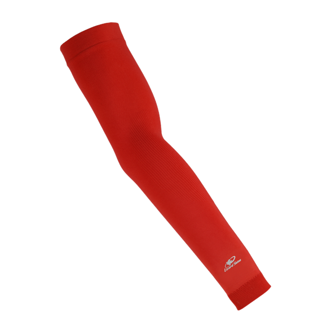 Lizard Skins Knit Arm Sleeve - Crimson Red - YL/YXL