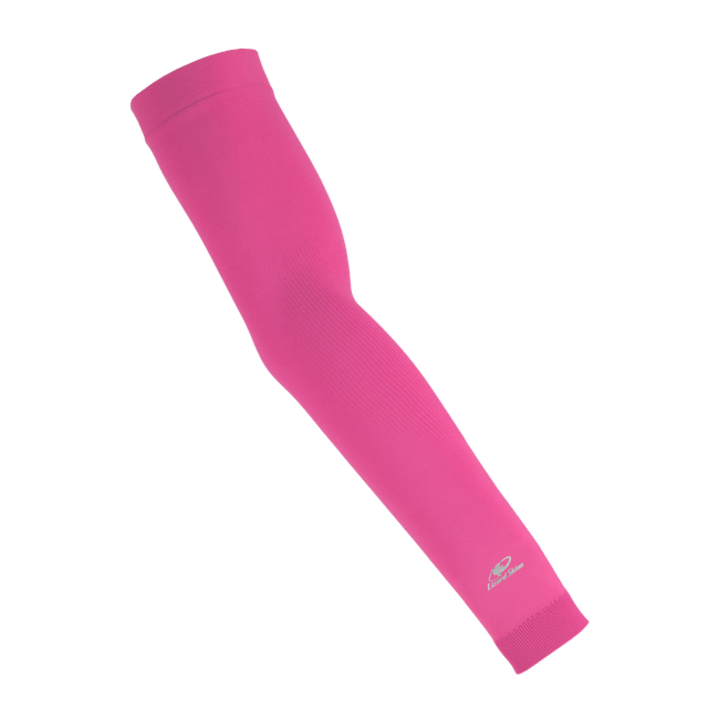 Lizard Skins Knit Arm Sleeve - Neon Pink - YL/YXL