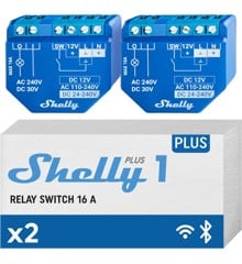 Shelly Plus 1-Dobbelpakke - din ultimate smarte hjemmeassistent!
