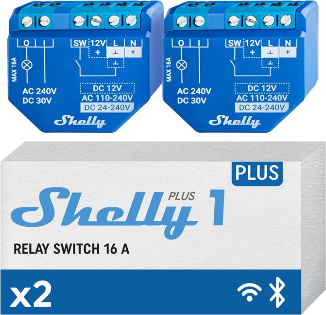 Shelly Plus 1-Kaksoispakkaus:n - sinun lopullinen älykoti-kumppanisi!