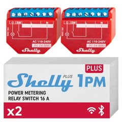 Shelly - Plus 1PM (Dubbel Förpackning) - Optimalisera Ditt Smarta Hem