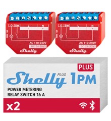 Shelly - Plus 1PM (Kaksinpakkaus) - Tehosta älykotiasi