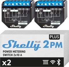 Shelly - Plus 2PM (Dubbelpak) - Verrijk Jouw Slimme Huis Ervaring