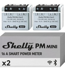 Shelly - PM Mini Gen3 (Dobbelt Pakke) - Kompakt Kraft til Dit Smarte Hjem