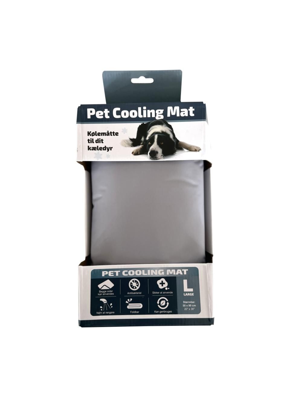 Nordic Paws - Cooling mat, grey Large - (690752110173) - Kjæledyr og utstyr