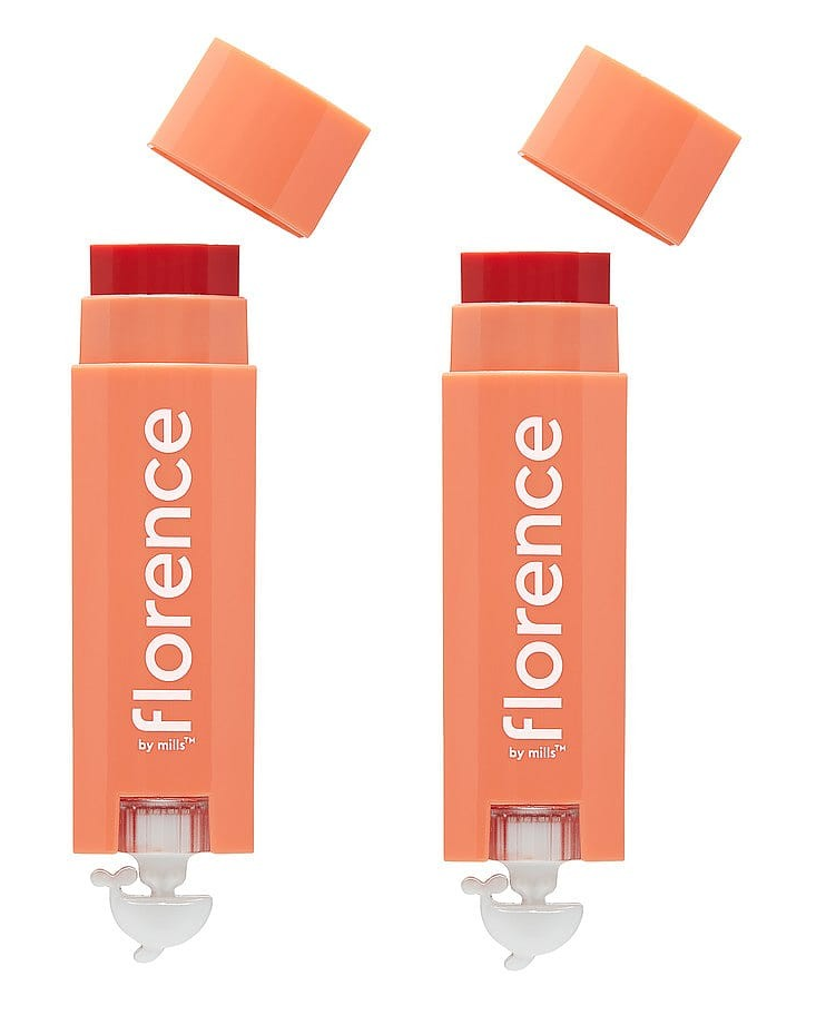 Florence by Mills - 2 x Oh Whale! Clear Lip Balm Peach and Pequi Coral - Skjønnhet