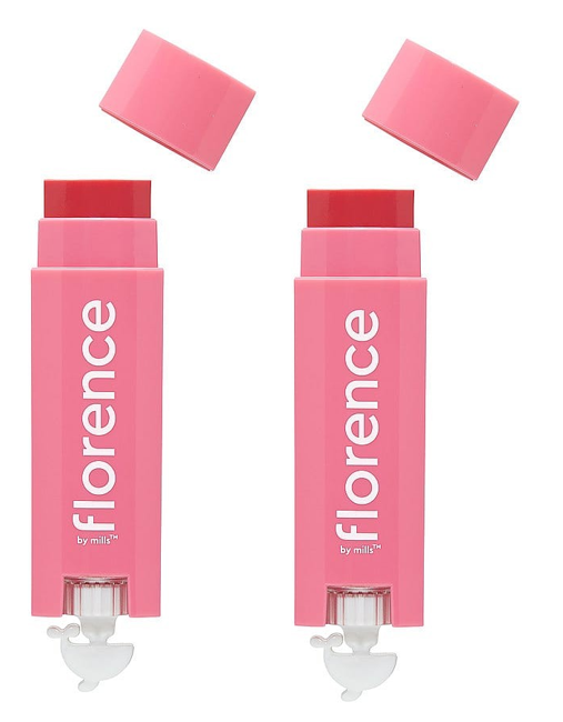 Florence by Mills - 2 x Oh Whale! Clear Lip Balm Guava and Lychee Pink