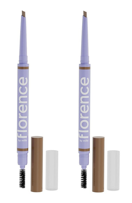 Florence by Mills - 2 x Tint N Tame Eyebrow Pencil With Spoolie Light brown
