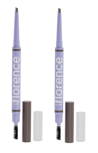 Florence by Mills - 2 x Tint N Tame Eyebrow Pencil With Spoolie  Medium brown