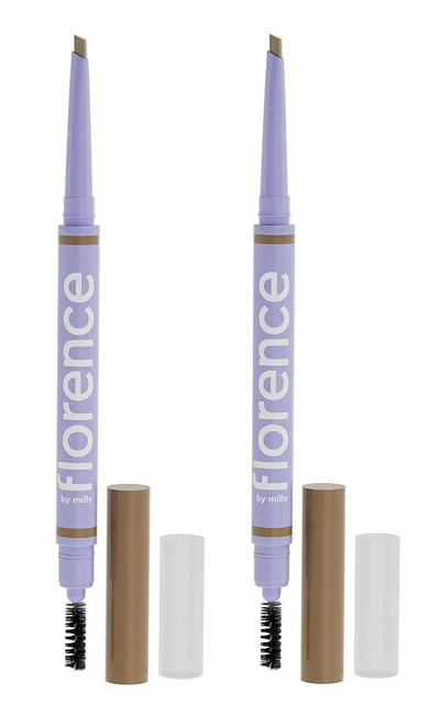 Florence by Mills - 2 x Tint N Tame Eyebrow Pencil With Spoolie Taupe
