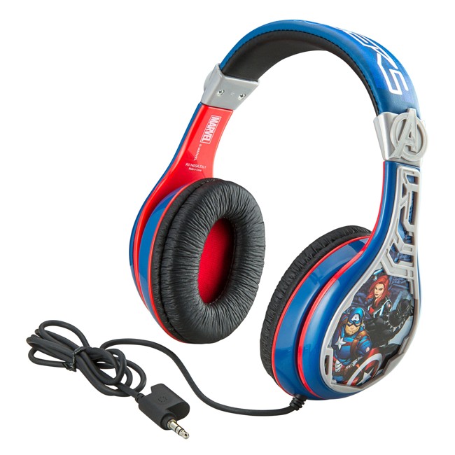 eKids - Avengers Headphones for kids with Volume Control to protect hearing
